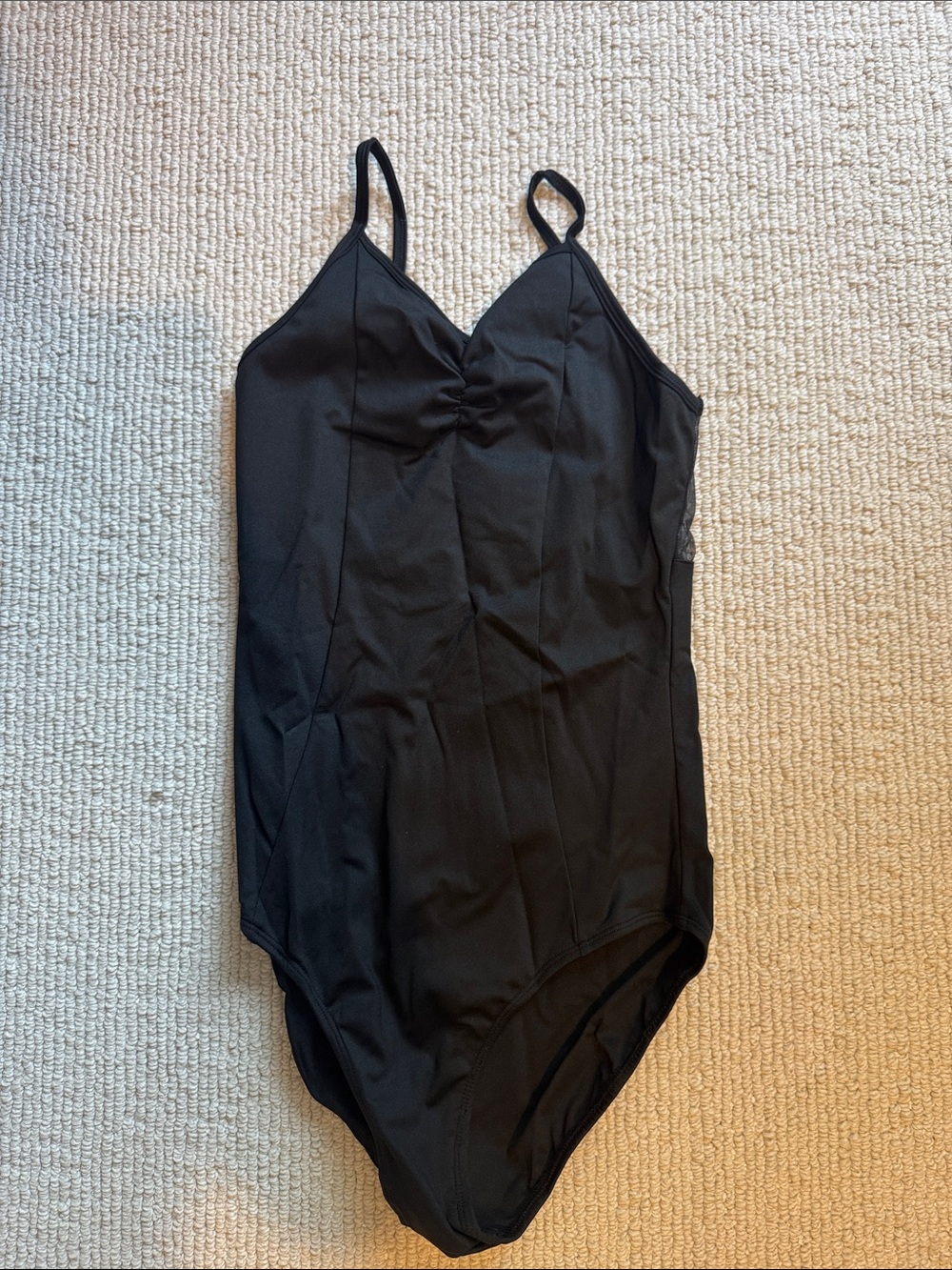 Women’s black leotard